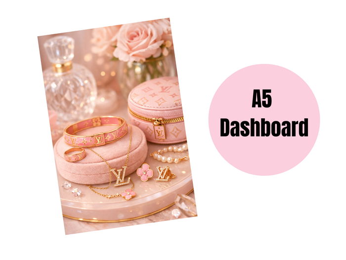 Binder Dashboard | A5 Rings | L Pink Jewelry