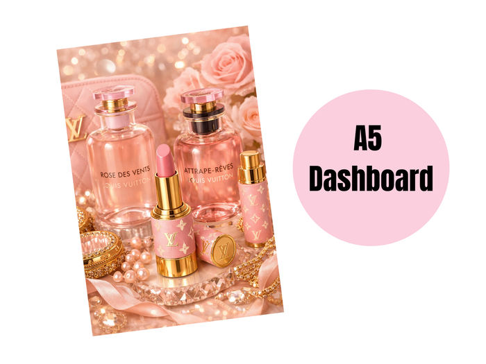Binder Dashboard | A5 Rings | L Pink Lipstick