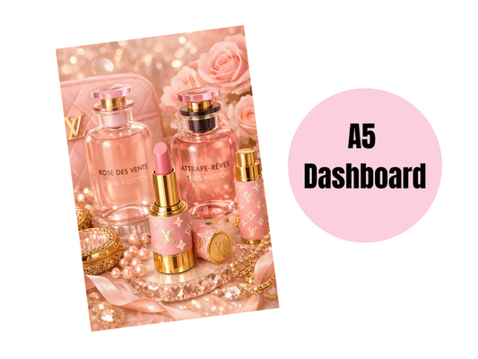 Binder Dashboard | A5 Rings | L Pink Lipstick
