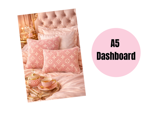 Binder Dashboard | A5 Rings | L Pink Pillow