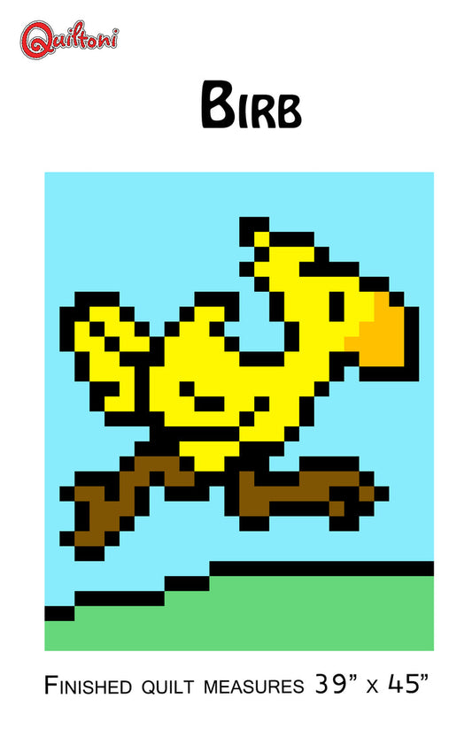Birb Lap Quilt Paper Pattern