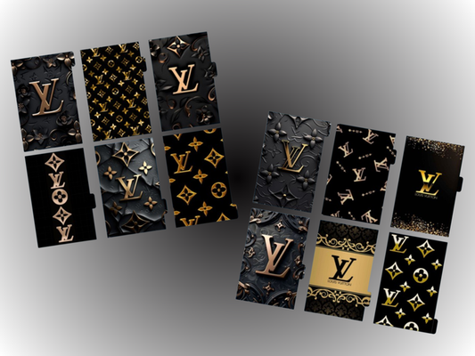 Black & Gold | Cash Envelopes | 12 month set