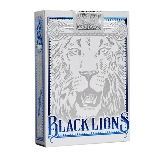 Black Lions Blue Edition Playing Cards by David Blaine
