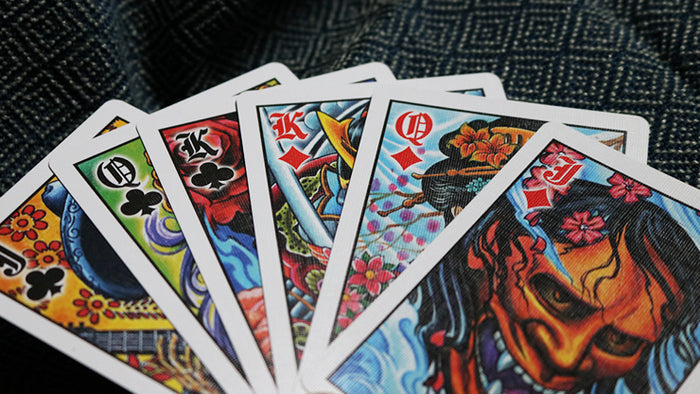 Blue Bicycle Club Tattoo Playing Cards Playing Cards by US Playing Card Co.
