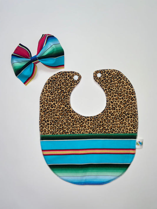 Blue Serape Bib