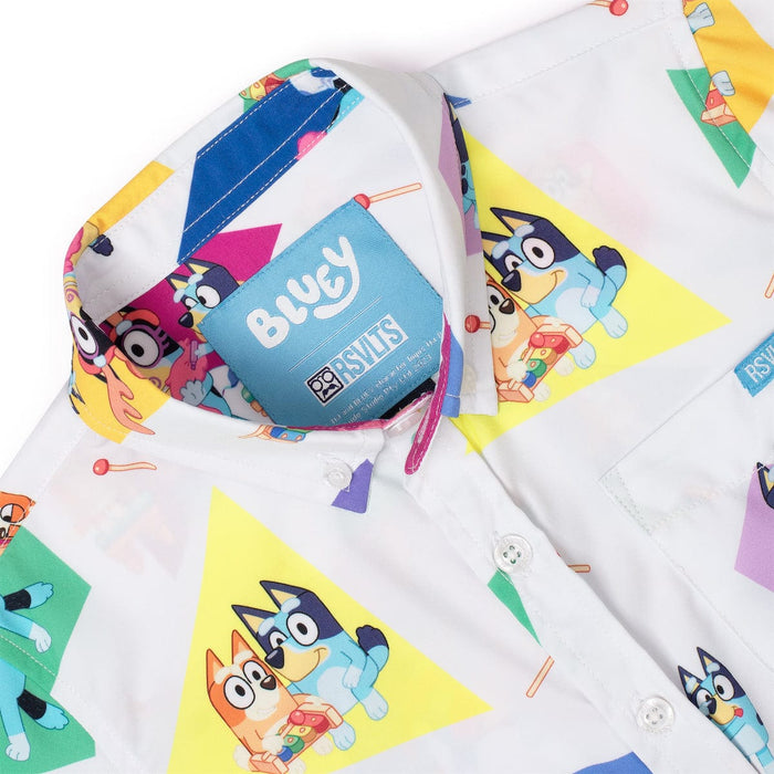 RSVLTS Bluey Preschool Short Sleeve Shirt Bluey "Magic Xylophone" – Preschooler KUNUFLEX Short Sleeve Shirt