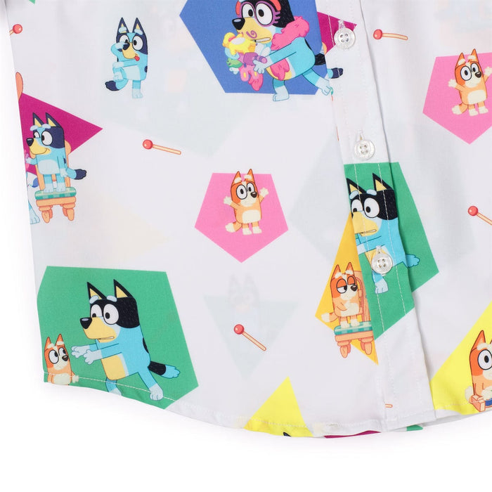 RSVLTS Bluey Preschool Short Sleeve Shirt Bluey "Magic Xylophone" – Preschooler KUNUFLEX Short Sleeve Shirt