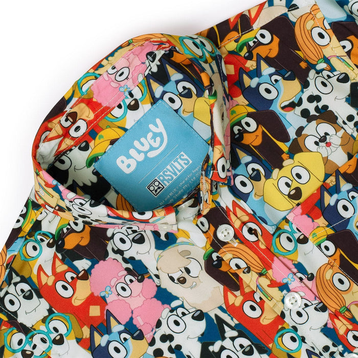 RSVLTS Bluey Preschool Short Sleeve Shirt Bluey "Primary Pals" – Preschooler KUNUFLEX Short Sleeve Shirt