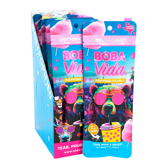 Bobavida Cotton Candy Popping Boba Candy - 10 Count