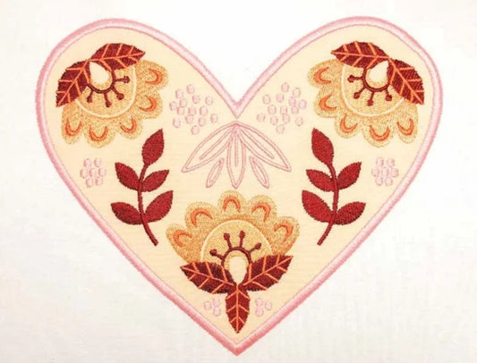 BOHO Heart Machine Embroidery Pattern