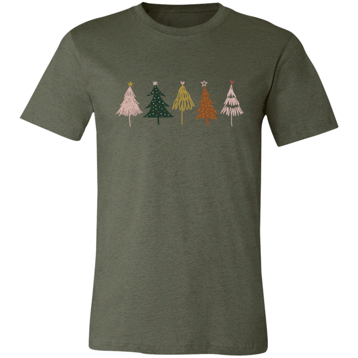 Boho Trees Graphic graphic t-shirt in Heather Military Green