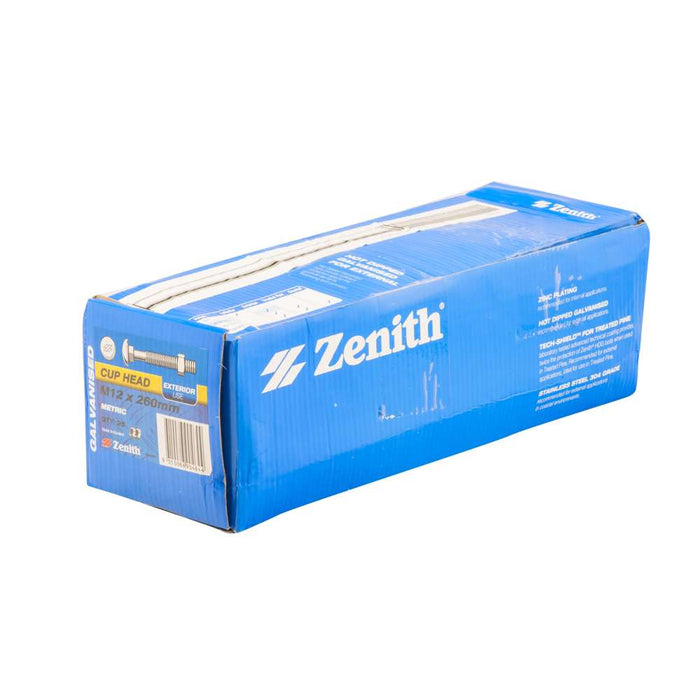 Bolt & Nut Galv Cup M12 x 260
