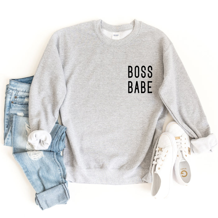 Boss Babe crewneck sweatshirt, product photo 2