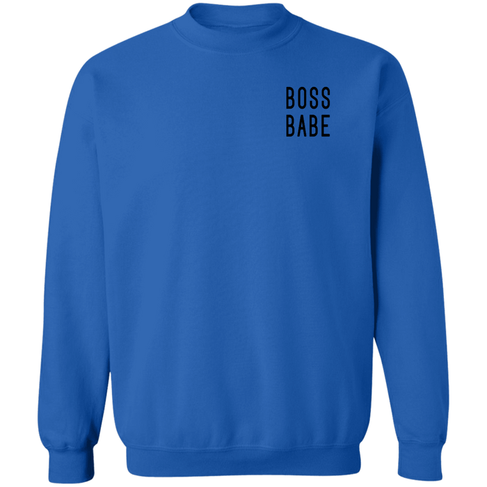 Boss Babe crewneck sweatshirt in Royal