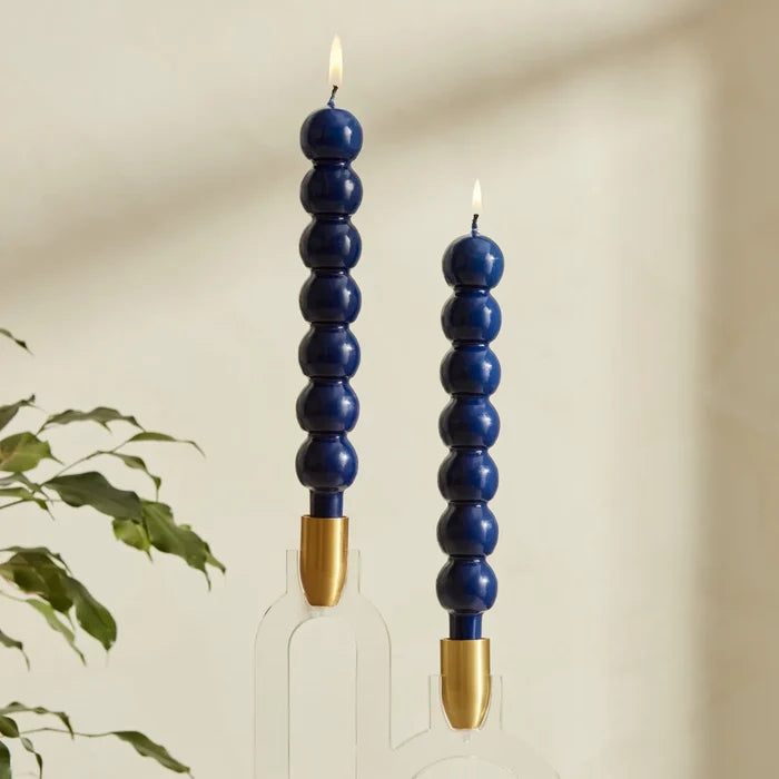 Bougie pour bougeoir Karaca Home Buble 2 pièces, bleu marine