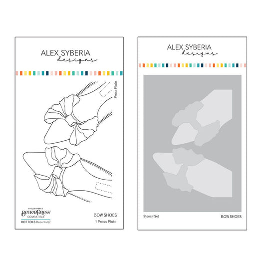 Bow Shoes Press Plate & Stencil Set Bundle