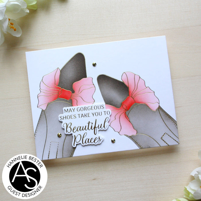 Bow Shoes Stencil Set