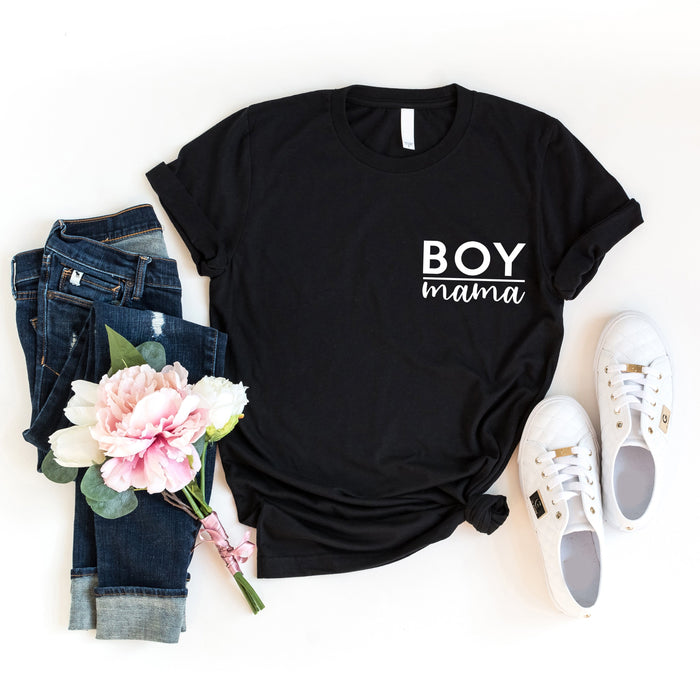 Boy Mama graphic t-shirt, product photo 2