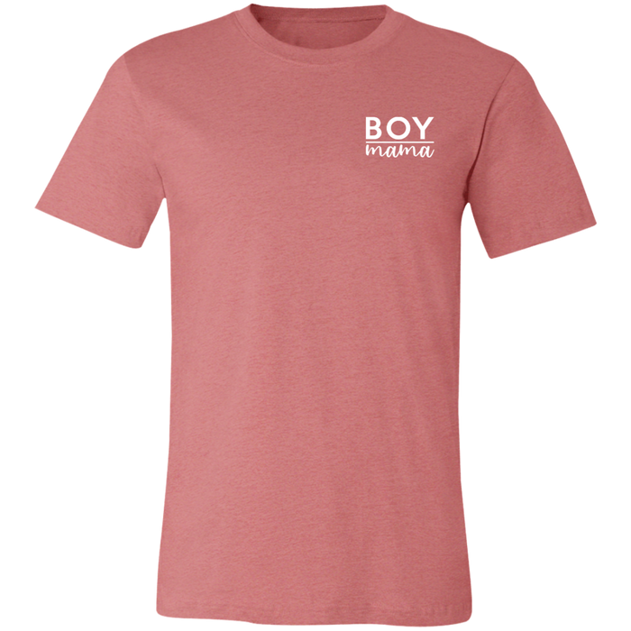 Boy Mama graphic t-shirt in Heather Mauve