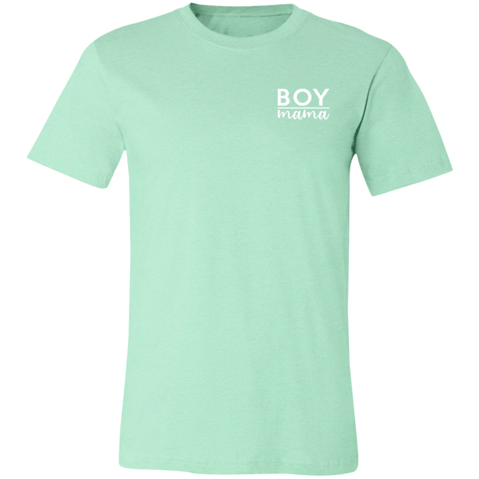 Boy Mama graphic t-shirt in Heather Mint