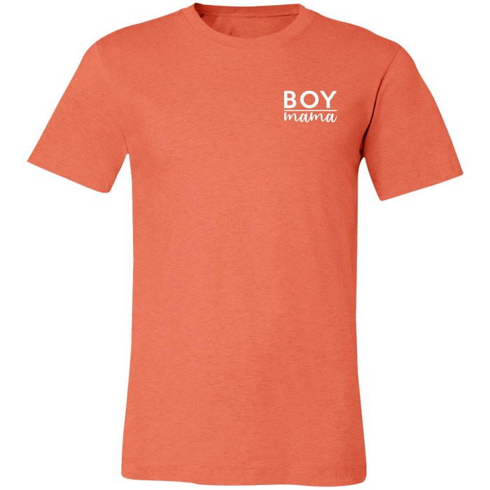 Boy Mama graphic t-shirt in Heather Orange