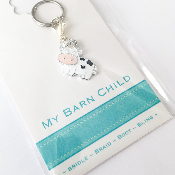 * Bridle Charm: Cow ~ Black/White 🐮