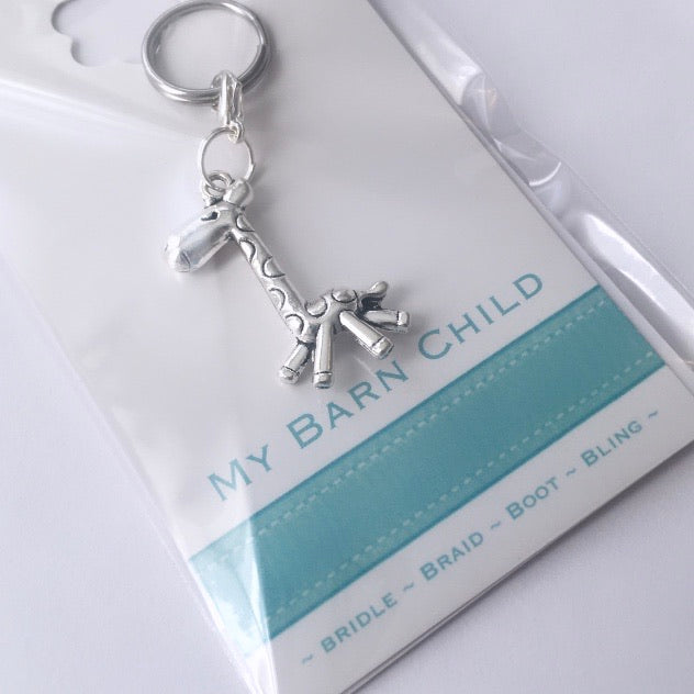 Bridle Charm: Giraffe ~ Silver 🦒 NEW