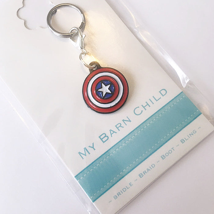 Bridle Charm: Superhero | Avengers ~ Captain America Shield 🇺🇸