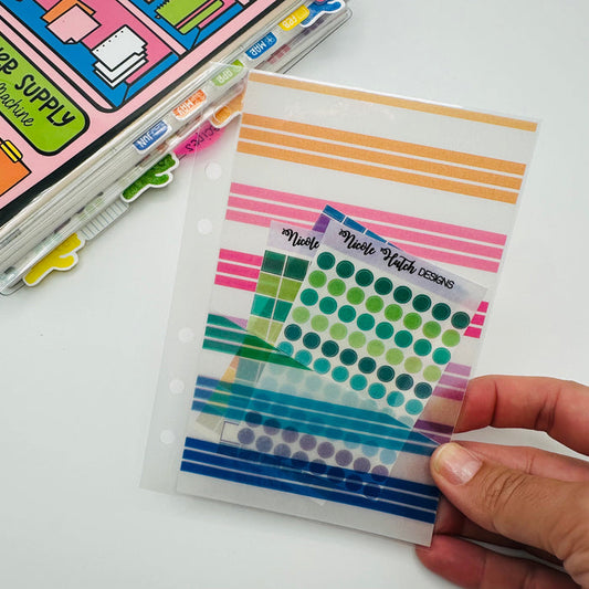 Bright Stripes Vellum Pocket Dashboard