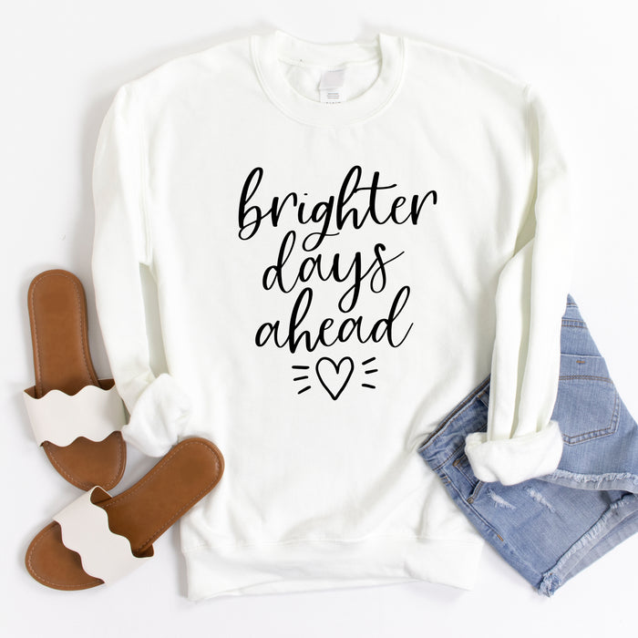 Brighter Days Ahead crewneck sweatshirt, product photo 2