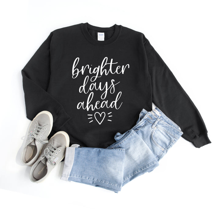 Brighter Days Ahead crewneck sweatshirt, product photo 3