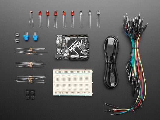 Budget Pack for Metro 328 - with Assembled Metro ATmega328P [Discontinued] by Adafruit - The Pi Hut