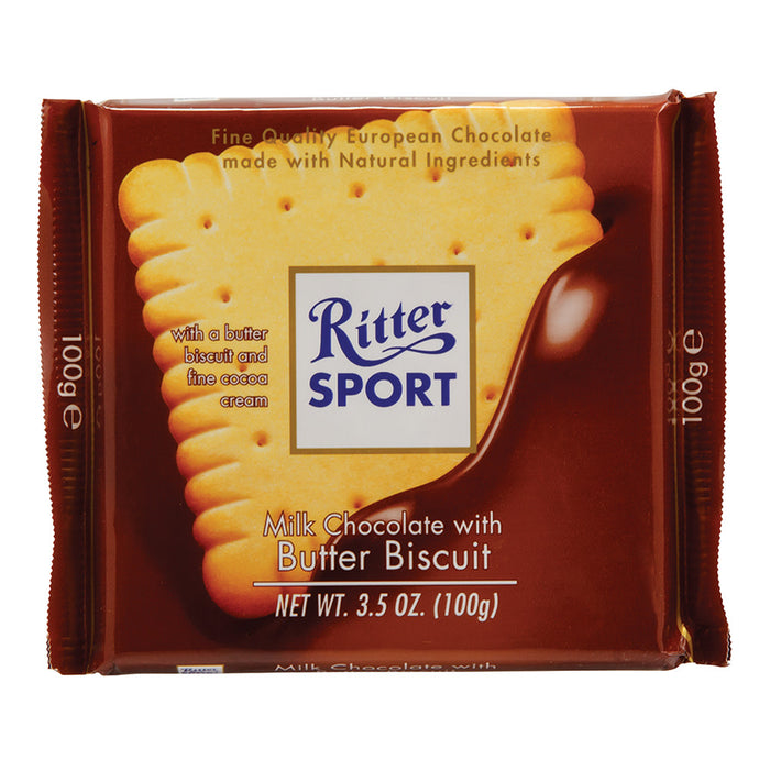 Butter Biscuit Ritter Sport Milk Chocolate - 11ct