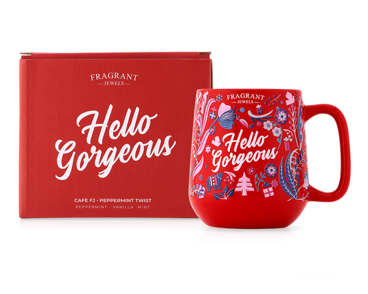 Cafe FJ: Peppermint Twist - Hello Gorgeous - Jewel Candle (Without Jewelry)
