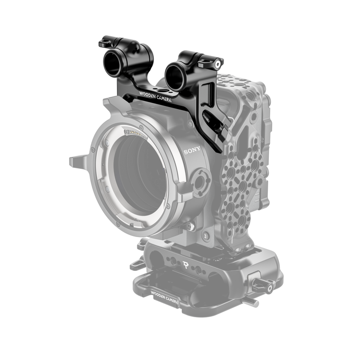cage mount top dual rod clamp on camera