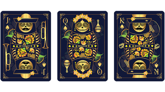 Calaveras de Azúcar Blue Edition Playing Cards by US Playing Card Co.