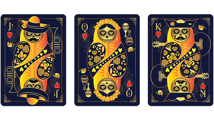 Calaveras de Azúcar Blue Edition Playing Cards by US Playing Card Co.