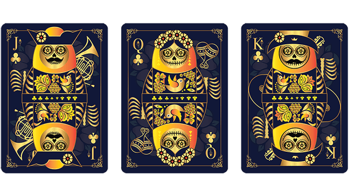 Calaveras de Azúcar Blue Edition Playing Cards by US Playing Card Co.
