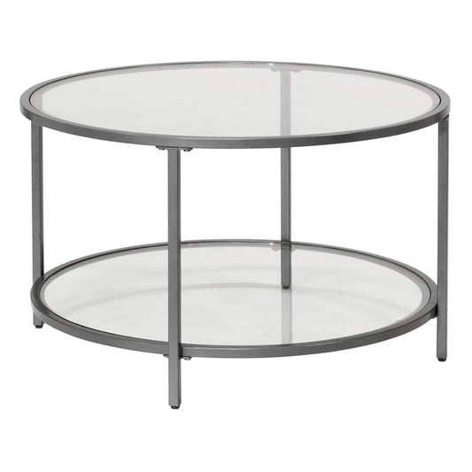 Camber Elite 28" Round Coffee Table, Pewter 72056