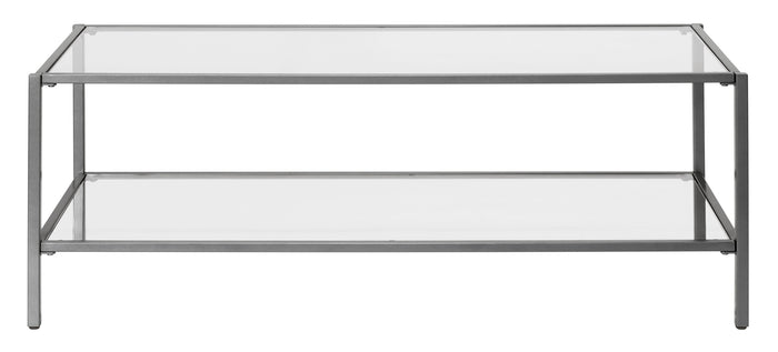 Camber Elite 45" Rectangle Coffee Table, Pewter 72060
