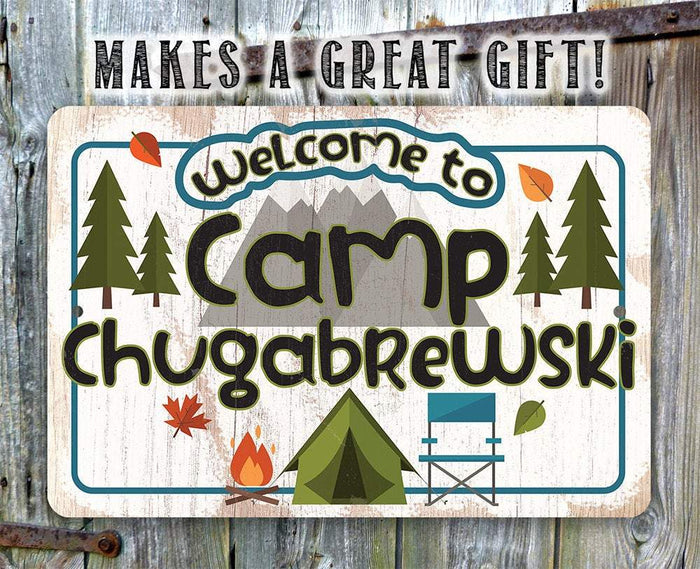 Camp Chugabrewski - Metal Sign | Lone Star Art.