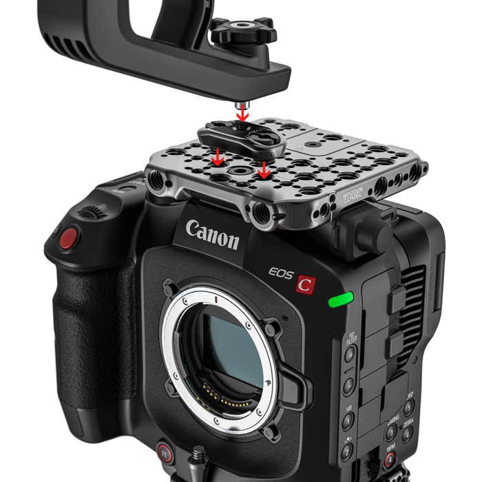 A00838 Canon 1/4"-20 Ridge Plate (Dual 3/8"-16 Mount)