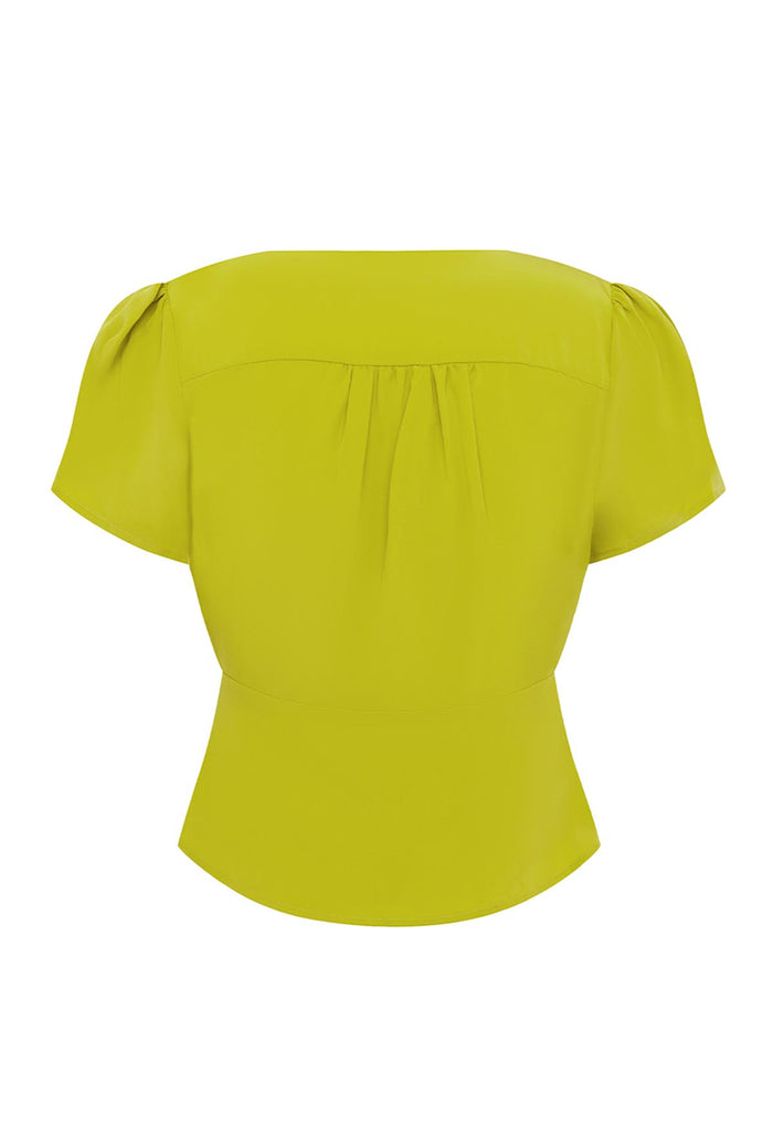 Cap-Sleeve Top Chartreuse (Original Fit)