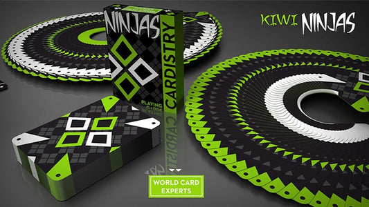 Cardistry Kiwi Ninjas Playing Cards by US Playing Card Co.