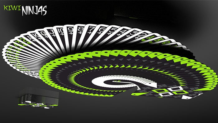 Cardistry Kiwi Ninjas Playing Cards by US Playing Card Co.