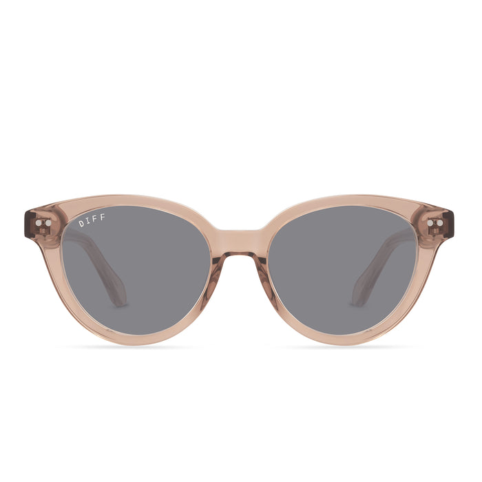 prescription sunglasses -  CARLY - CAFÉ OLE + CLEAR prescription glasses in polarized lens front