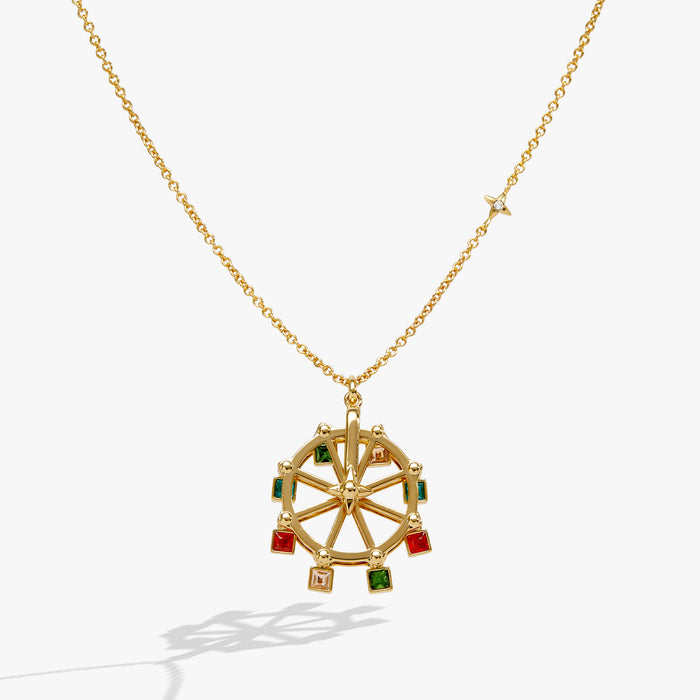 Carnival Spinning Ferris Wheel Necklace