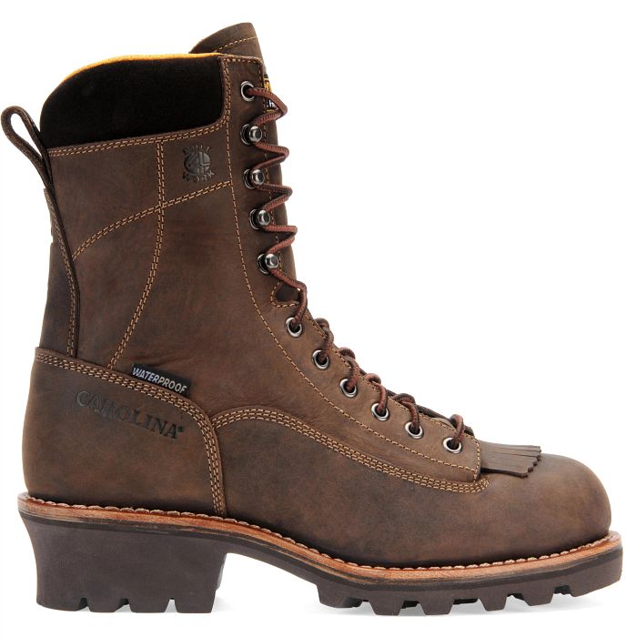 Carolina 8" Waterproof Comp Lace-To-Toe Logger Boot #CA7522