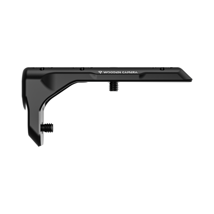 wooden camera carry handle bracket for canon eos c50 - side