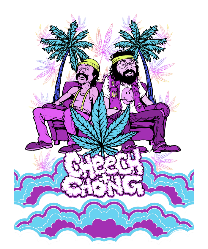 Cheech & Chong Cloud Logo Couch Cartoon T-Shirt